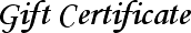 Gift Certificate
